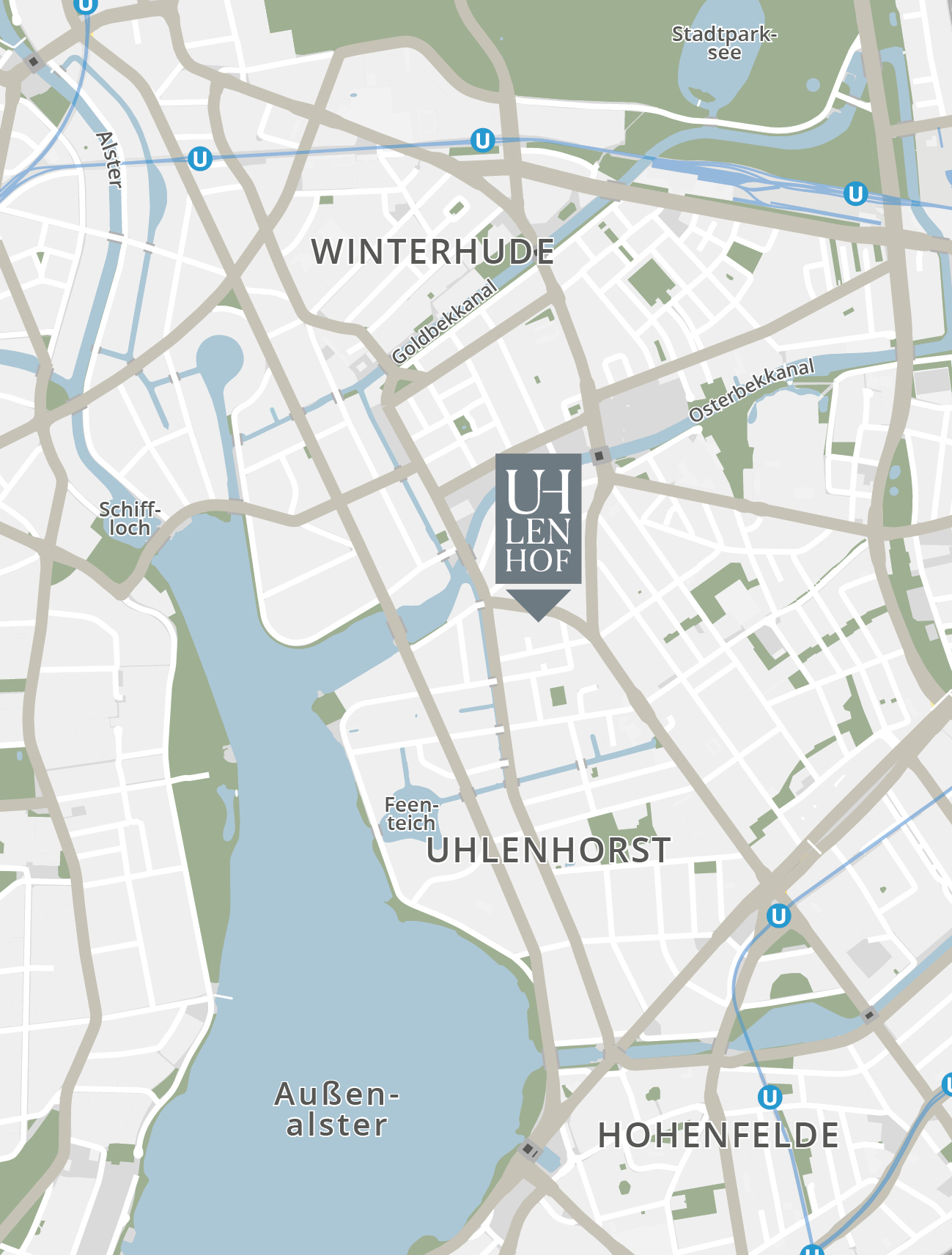 Uhlenhof Umgebungskarte